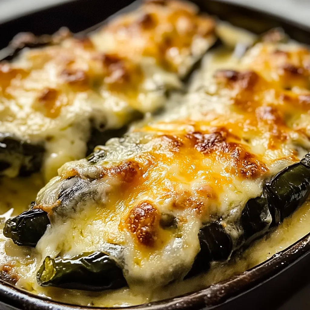Cheesy Stuffed Poblanos
