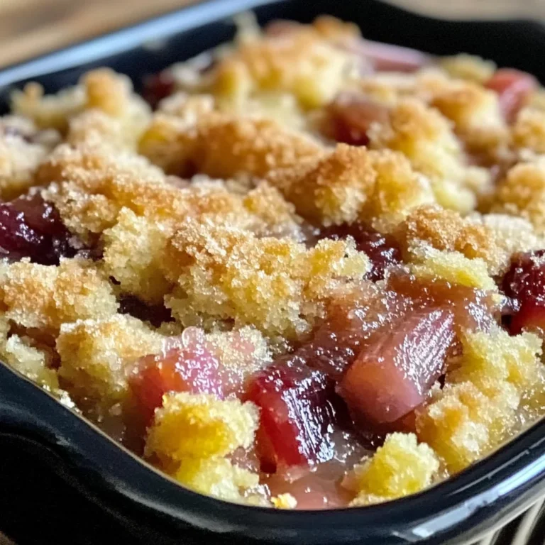 Easy Rhubarb Dump Cake Crockpot Recipe Without Eggs for Perfect Dessert