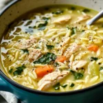 Healthy Lemon Chicken Orzo Soup Recipe: Creamy, Bright, Healing in a Bowl