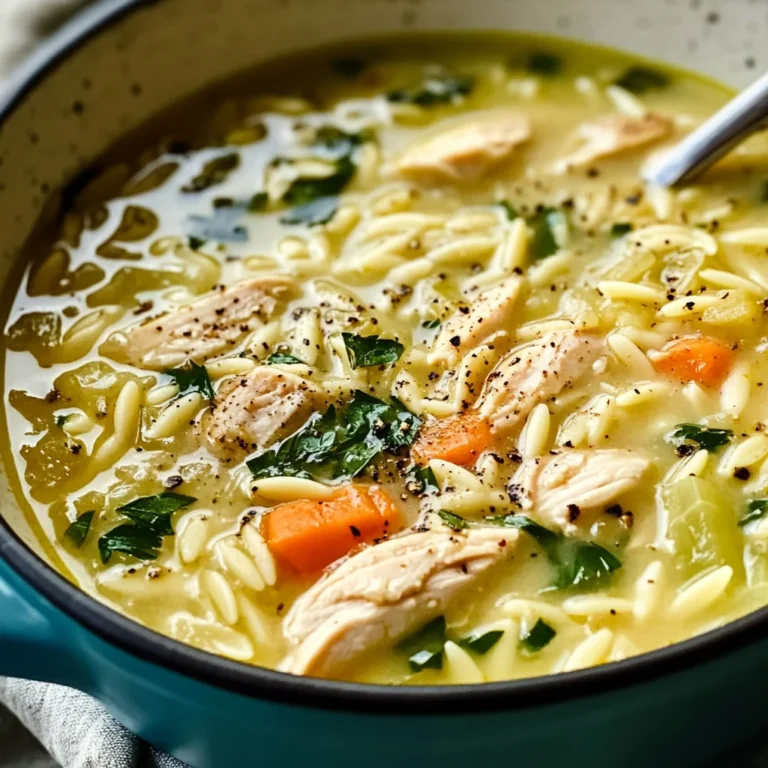 Healthy Lemon Chicken Orzo Soup Recipe: Creamy, Bright, Healing in a Bowl