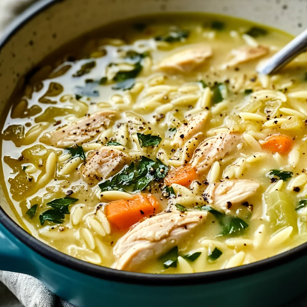 Healthy Lemon Chicken Orzo Soup Recipe: Creamy, Bright, Healing in a Bowl