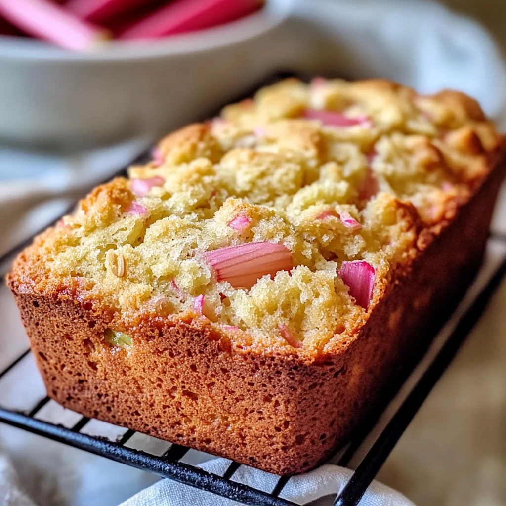 Irresistible Buttermilk Rhubarb Bread