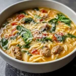Italian Sausage Orzo Soup