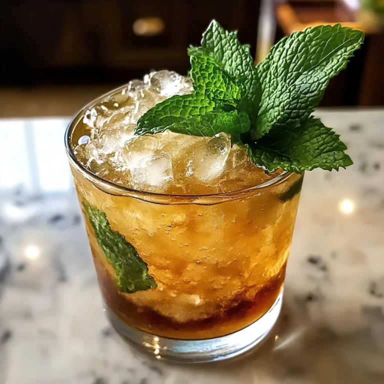 Quick Honey Mint Julep