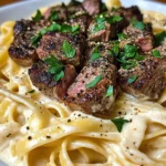 Steak Fettuccine Alfredo
